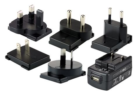 KIT 5V/2A PS 5 PLUGS/EDA70 ROW