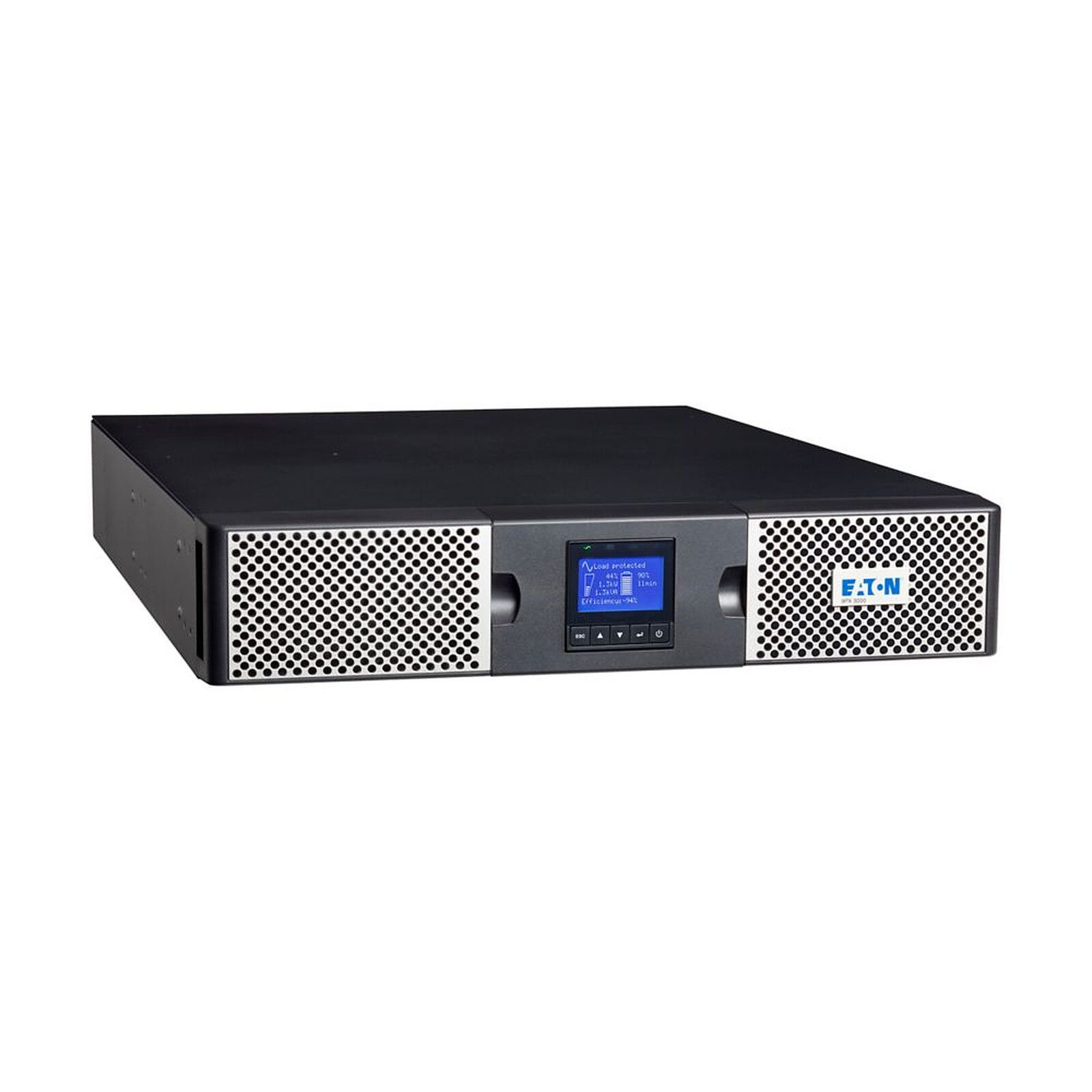 UPS Eaton 9PX2200IRTN, 2200 VA, 2200 W, cu management, on-line double-conversion, 8x C13, 2x C19, 1x USB, 12 V / 7Ah Sealed Lead-acid, LCD, Rack 2U, Negru