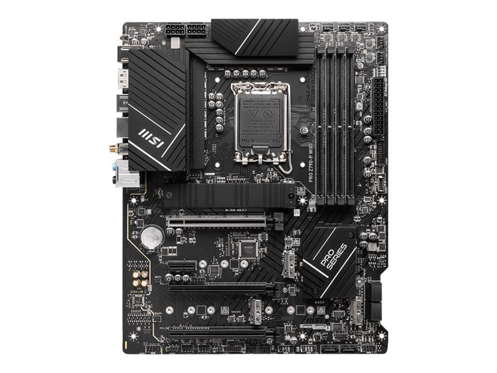 Placa de baza MSI PRO Z790-P WIFI, socket 1700, 4x DDR5 UDIMM, 6x SATA, 4x NVMe, 15x USB-A, 2x USB-C, ATX