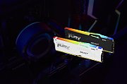 Memorie Kingston FURY Beast 32 GB DDR5 5600 MHz CL40, XMP 3.0, Negru, RGB