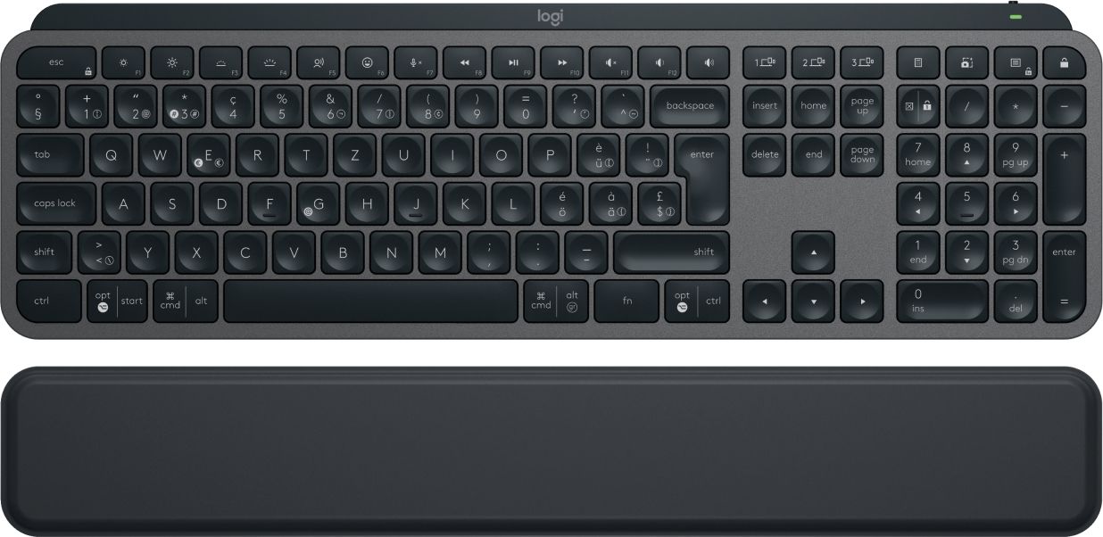 MX KEYS S - GRAPHITE - CH - BT/- N/A CENTRAL-419 PLUS PALMREST