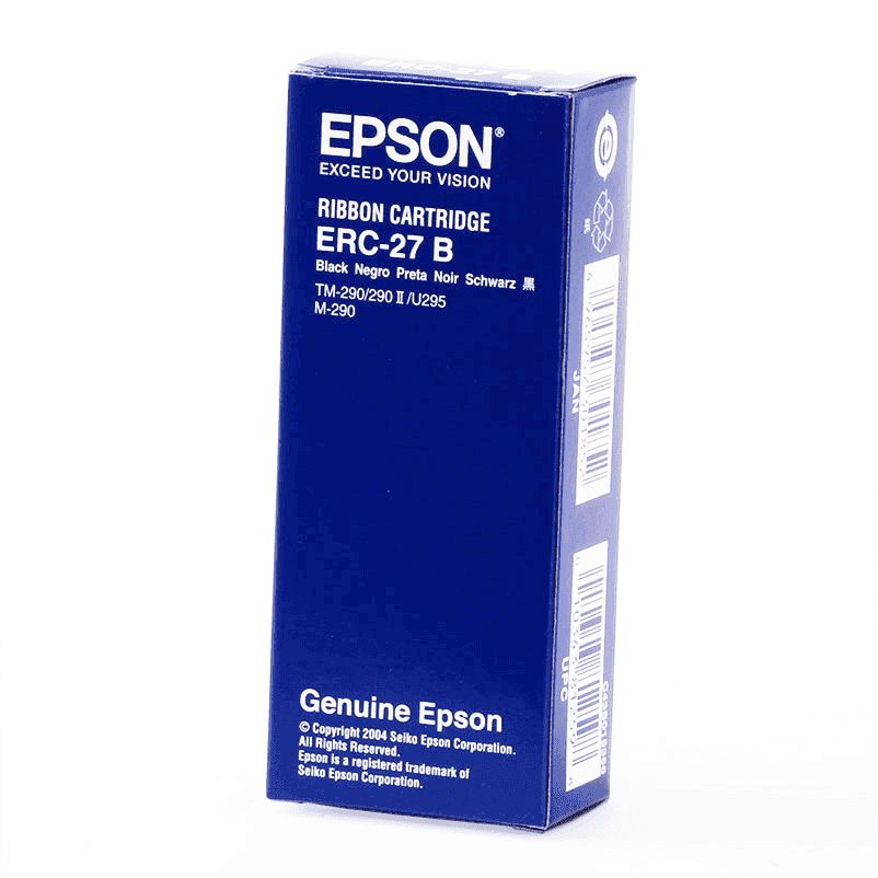 Epson ERC27B Ribbon Cartridge for TM-U290/II, -U295, M-290, black