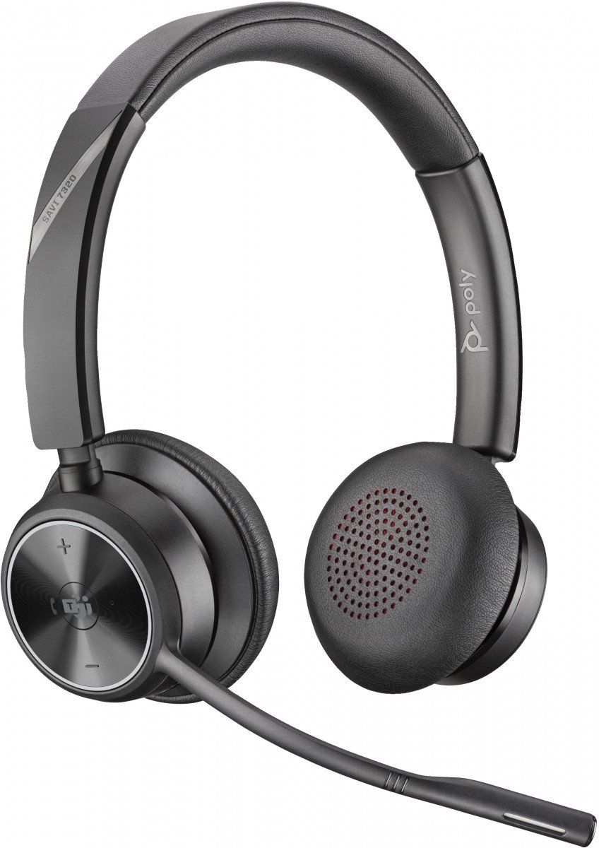 Poly Savi 7320-M Office Stereo DECT 1880-1900 MHz Headset EMEA - INTL English Loc  Euro plug