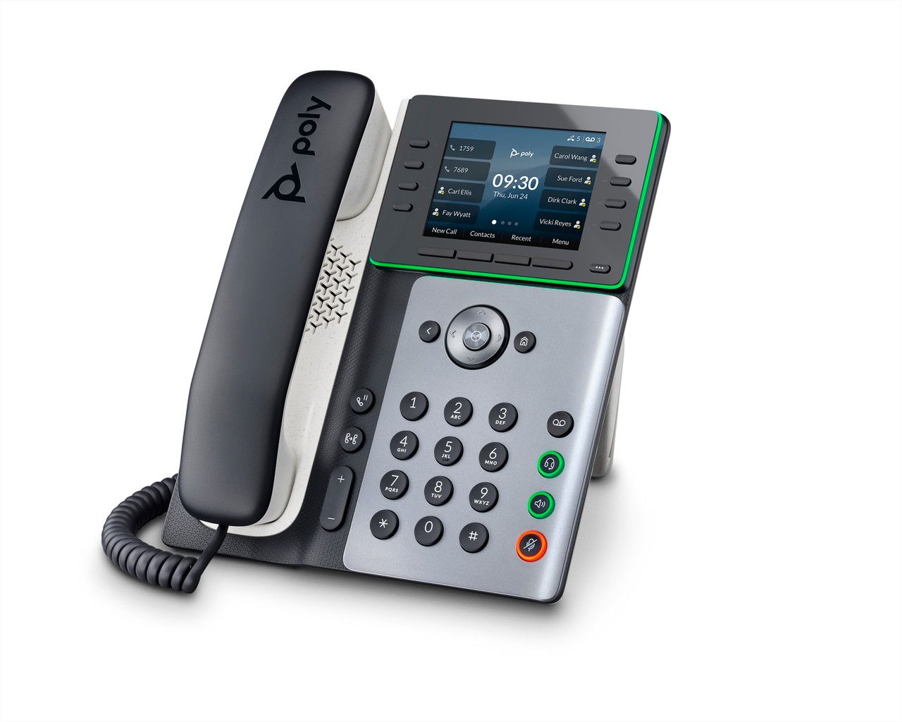Poly Edge E300 IP Phone and PoE-enabled