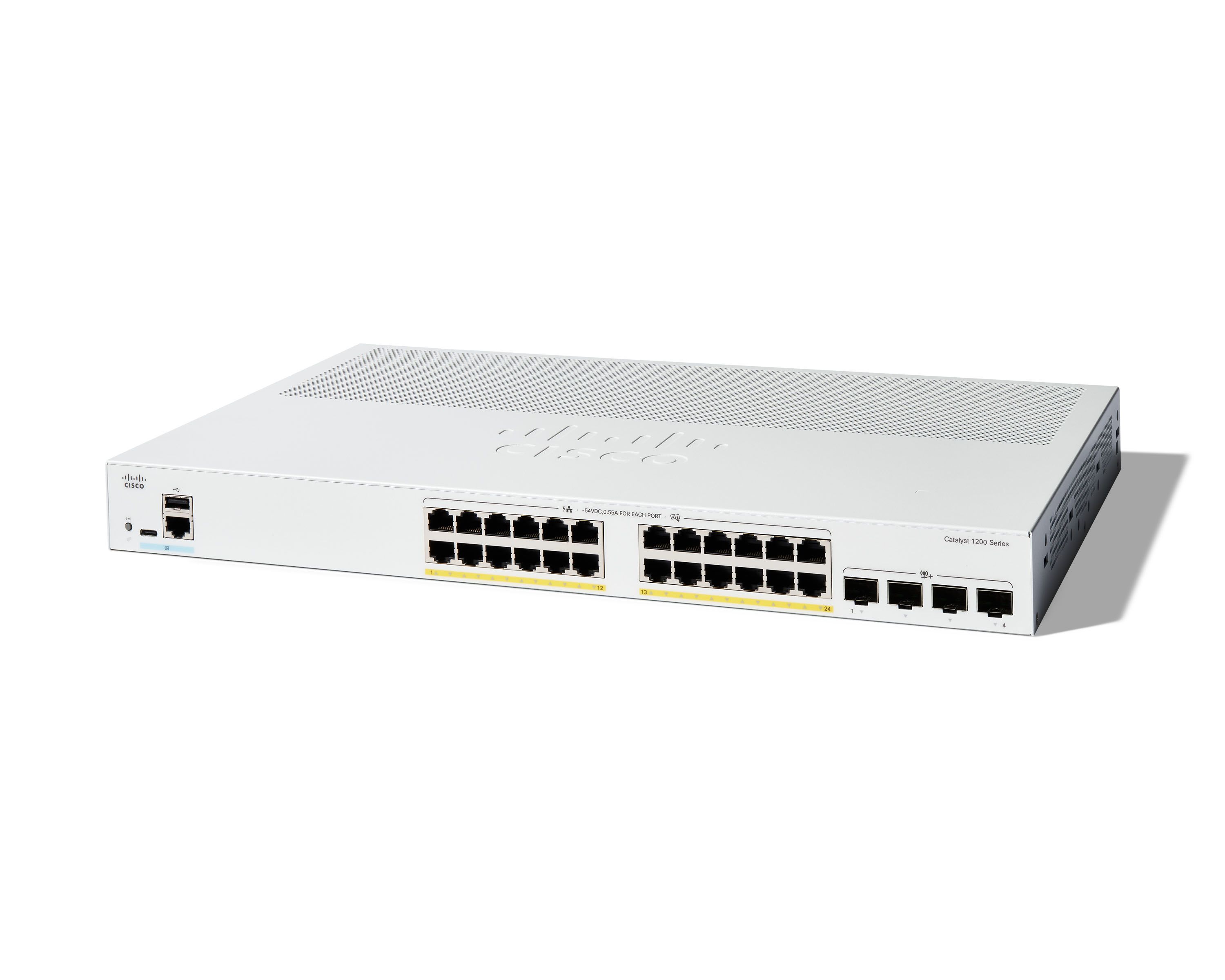 Switch Cisco C1200-24P-4X, 24 porturi 24x 10/100/1000 Mbps, 4x 10Gb