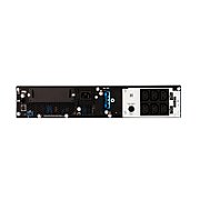 UPS APC SRT1500RMXLI-NC, 1500 VA, 1500 W, cu management, on-line double-conversion, 6x C13, 1x C14, 1x RJ45, 2x USB, 48V Baterie cu plăci de plumb şi acid, Rack 2U, Negru