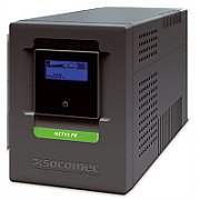 UPS Socomec NPR-1000-MT, 1000 VA, 700 W, cu management, line-interactive, 4x C13, 1x C14, 1x RJ45, 1x USB, Sealed Lead-acid maintenance-free, LCD, Tower, Gri