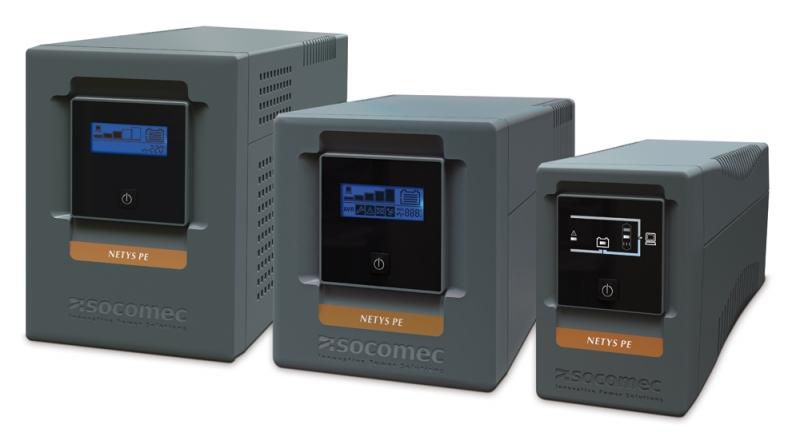 UPS Socomec NPE-1500-LCD, 1500 VA, 900 W, cu management, line-interactive, 6x C13, 1x C14, 1x RJ45, 1x USB, Sealed Lead-acid maintenance-free, Tower, Gri