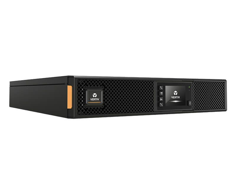 UPS Vertiv GXT5-2000IRT2UXL, 2000 VA, 2000 W, on-line double-conversion, 8x C13, 1x C14, 1x USB, LCD, Rack 2U, Negru