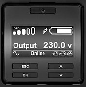 UPS APC SRT1000RMXLI-NC, 1000 VA, 1000 W, on-line double-conversion, 6x C13, 1x RJ45, 1x USB, 48 V Sealed Lead Acid (VRLA), LCD, Rack 2U, Negru
