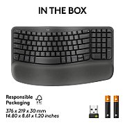 WAVE KEYS FOR BUSINESS GRAPHITE/US INTL 2.4GHZ/BTN/A-973 - B2B