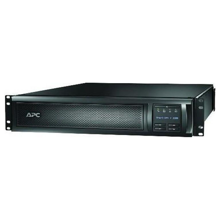 UPS APC SMX2200R2HVNC, 2200 VA, 1980 W, cu management, line-interactive, 8x C13, 1x C19, 1x USB, Baterie cu plăci de plumb şi acid, LCD, Rack 2U, Negru