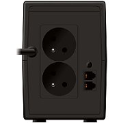 UPS PowerWalker VI 650 SHL FR, 650 VA, 360 W, cu management, line-interactive, 1x USB, 12V 7Ah LCD, Tower, Negru