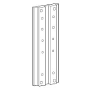 MOUNT. KIT SERIE100/200/300/400/IN ALU PROFILE WALLMOUNT TRACK