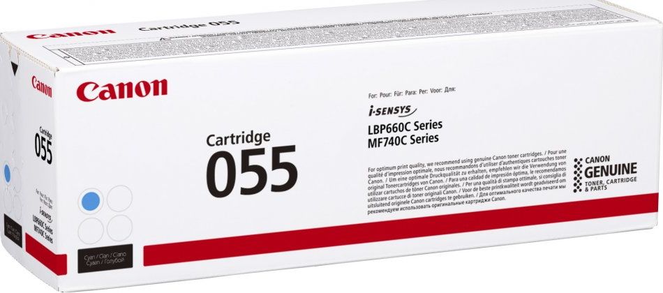 Cartus toner Canon 3015C002 ,Albastru ,2100 pagini ,Original (CRG055C)