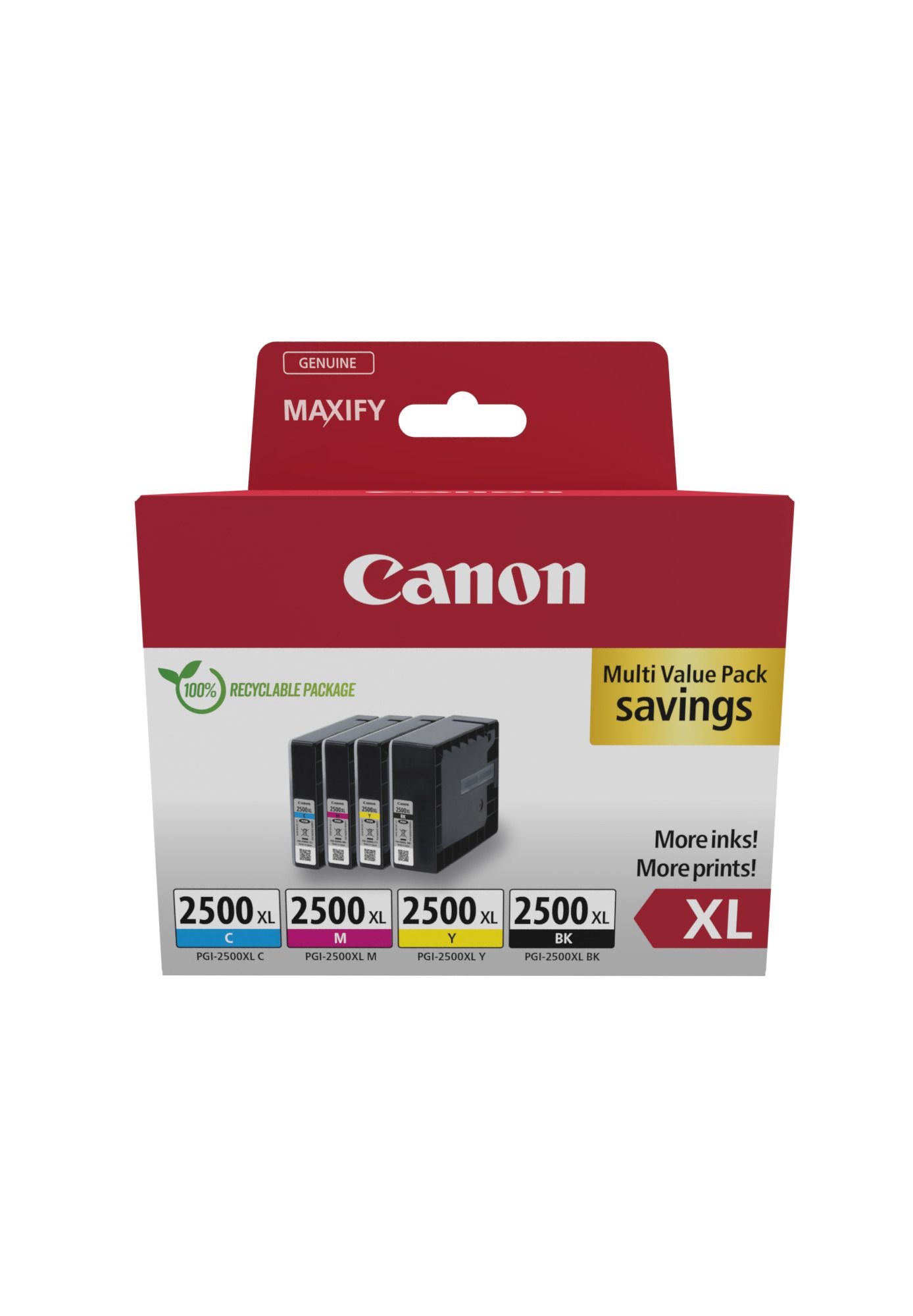 Cartus cerneala Canon 9254B010 ,Black/tri-color ,128.8 ml ,Original (pgi-2500xl bk/c/m/y)