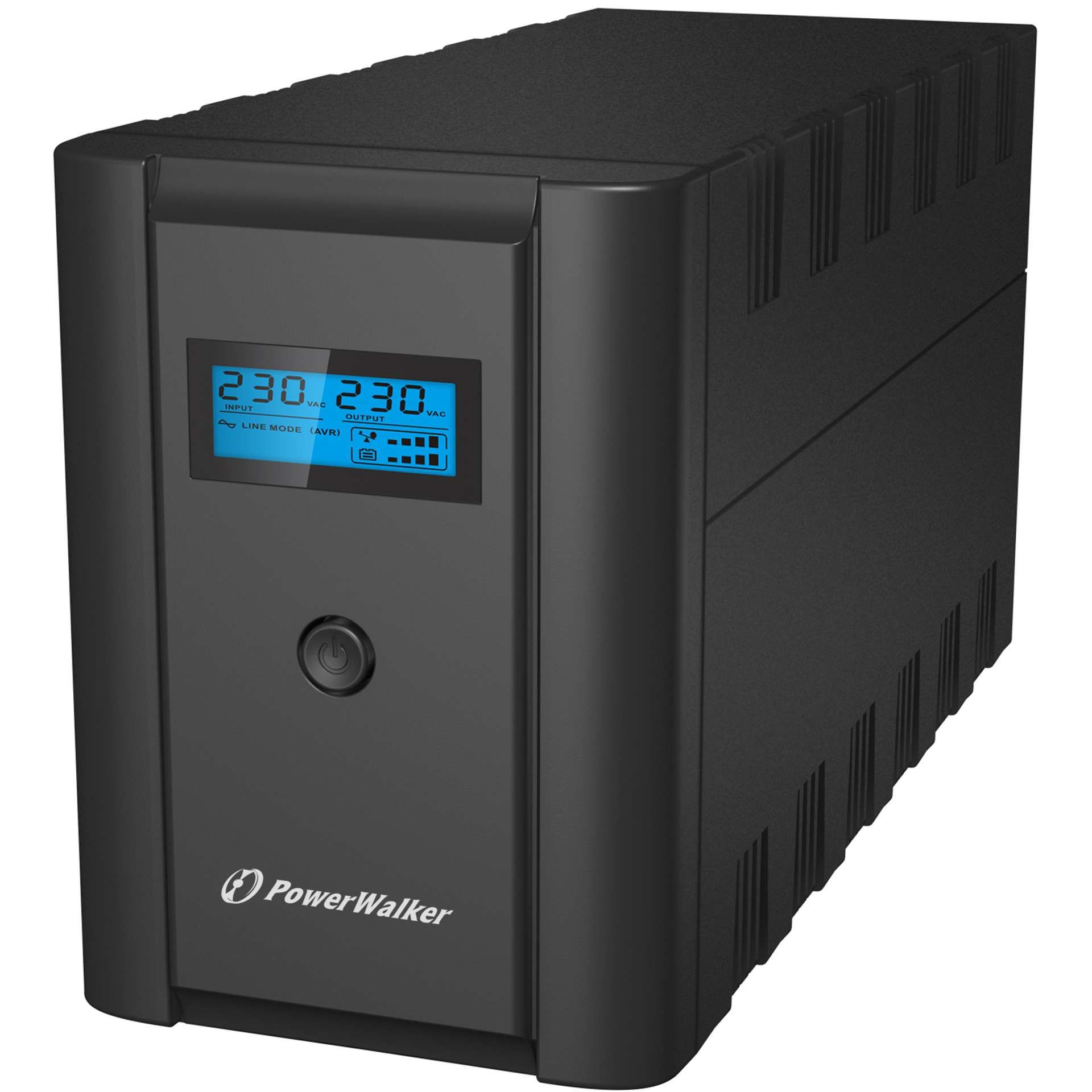 UPS PowerWalker VI 1200 SHL FR, 1200 VA, 600 W, cu management, line-interactive, 2x Schuko, 2x C13, 1x C14, 1x RJ45, 1x USB, 12 V / 7Ah LCD, Tower, Negru