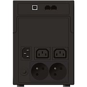 UPS PowerWalker VI 1200 SHL FR, 1200 VA, 600 W, cu management, line-interactive, 2x Schuko, 2x C13, 1x C14, 1x RJ45, 1x USB, 12 V / 7Ah LCD, Tower, Negru