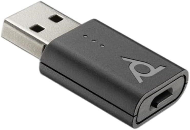 Poly Savi D400 UC Microsoft Teams Certified DECT 1880-1900 MHz Dongle EMEA - INTL English Loc  Euro plug