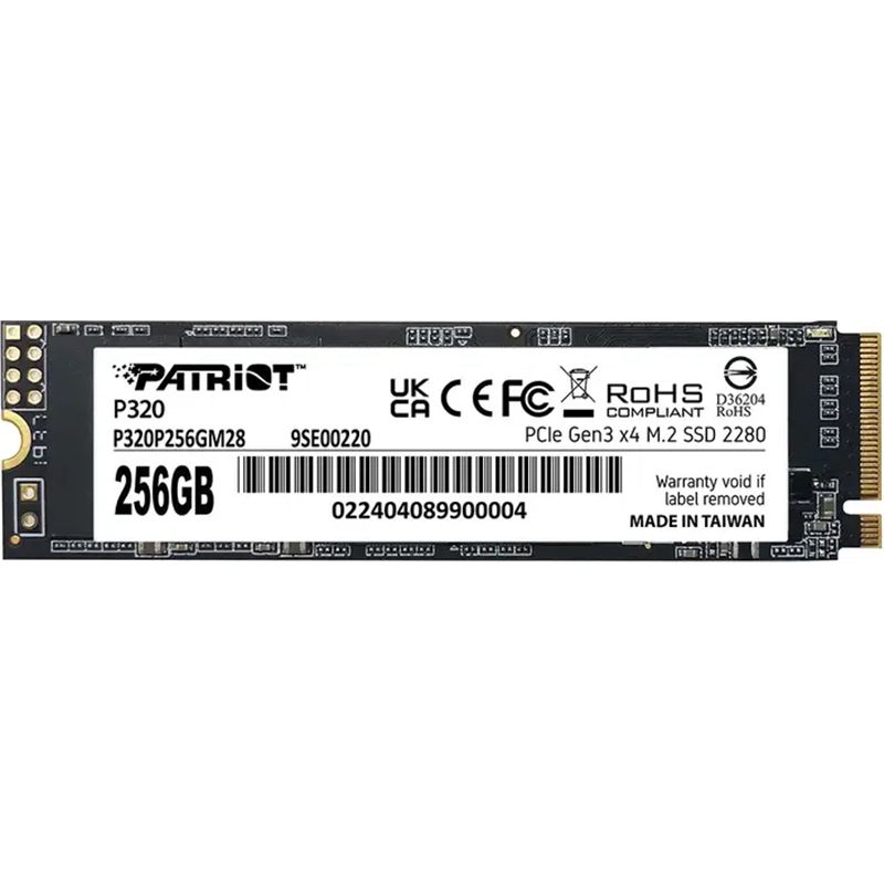 SSD PATRIOT P320 256 GB PCIe 3.0 x4 M.2 2280