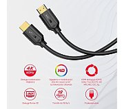 UNITEK HDMI CABLE 2.0 4K 60HZ 1.5M C11079BK-1.5M