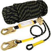 Safety kit with safety rope