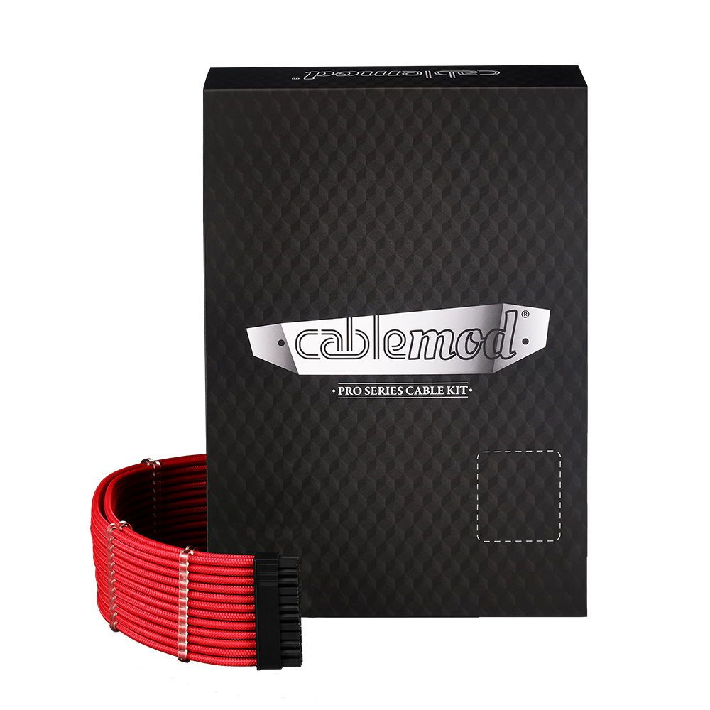 CableMod C-Series PRO ModMesh Cable Kit for RMi/RMx/RM (Black Label) - red