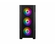 MSI MAG FORGE M100A computer case Micro Tower Black  Transparent