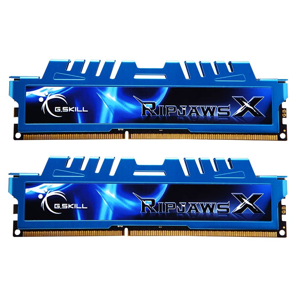 Memorie G.Skill RipjawsX 16 GB DDR3 2133 MHz CL10, kit 2 x 8 GB, XMP, Albastru-negru