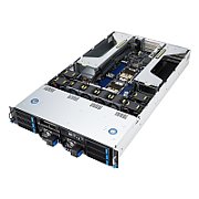 Server ASUS ESC4000A-E11, Rack 2U, fara procesor,  Intel socket 4677  max 280 W, fara memorie, 8 x LFF, Fara, 2 x 2200 W