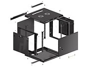 Lanberg WF01-6609-00B rack cabinet 9U Wall mounted rack Black