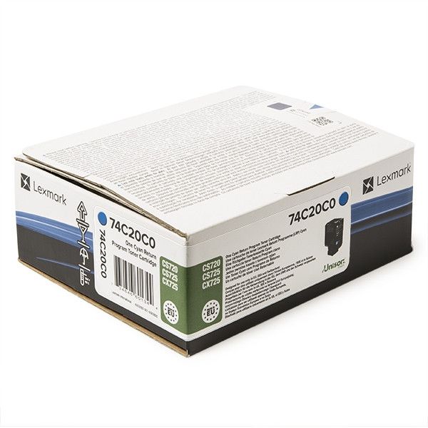 Cartus toner Lexmark LEXMARK 74C20C0 ,Albastru ,3 000 pagini ,Original (74C20C0)