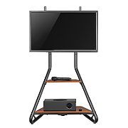 Maclean MC-455 Freestanding Corner TV Stand in Bauhaus Style  Free-standing TV Holder with Two Levels  Made of Wood  Load Capacity up to 10 kg  TV Mount up to 40 kg  37-75''  Max. VESA 600x400  Max. Height 1460mm