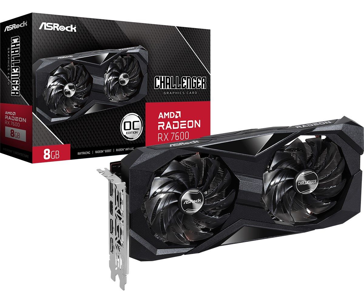 Placa video ASRock Radeon RX 7600 Challenger OC 8 GB GDDR6 128 bit