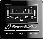 UPS PowerWalker VI 3000 CW FR, 3000 VA, 2100 W, cu management, line-interactive, 3x Schuko, 12V/9Ah LCD, Tower, Negru