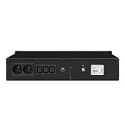 UPS Ever Eco Pro 1000 AVR CDS 19 2U, 1000 VA, 650 W, cu management, line-interactive, 2x Schuko, 3x C13, 1x USB, 12V/5Ah LED, Rack 2U, Negru
