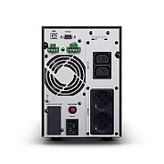 UPS Cyber Power OLS2000EA-DE, 2000 VA, 1800 W, cu management, on-line double-conversion, 2x Schuko, 2x C13, 1x C14, Sealed Lead-acid, 13 minute (50% sarcina), LCD, Tower, Negru