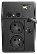 UPS PowerWalker VI 800 SW FR, 800 VA, 480 W, cu management, line-interactive, 2x Schuko, 1x RJ45, 12V 9Ah LCD, Tower, Negru