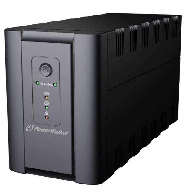 UPS PowerWalker VI 1200 SH FR, 1200 VA, 600 W, cu management, line-interactive, 2x Schuko, 2x C13, 1x C14, 1x RJ45, 12V 7Ah Tower, Negru