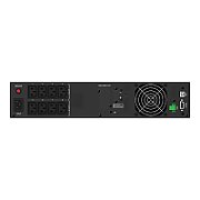 UPS PowerWalker VI 1000 RLP, 1000 VA, 900 W, cu management, line-interactive, 8x C13, 1x C14, 12V/9Ah LCD, Rack 2U, Negru