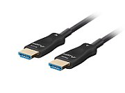 HDMI CABLE M/M V2.1 80M 8K BLACK OPTICAL AOC LANBERG
