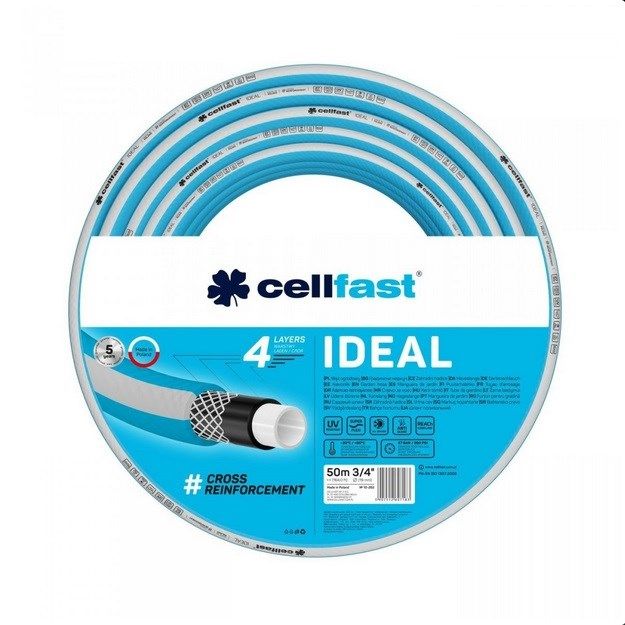 CELLFAST GARDEN HOSE IDEAL SIZE: 3/4  LENGTH: 50m
