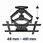 Gembird WM-75ST-01 Full motion TV wall mount  32”-75” (45 kg)