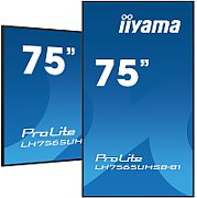 iiyama LH7565UHSB-B1 Afișaj Semne Design tip kiosk 189,2 cm (74.5 ) LED Wi-Fi 800 cd/m² 4K Ultra HD Negru Procesor încorporat Android 11 24/7