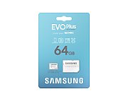 EVO Plus (2024) microSD, 64 GB, U1, V10, A1, UHS-I + Adaptor SD