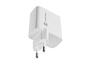 NATEC RIBERA GAN CHARGER 1x USB-A + 1x USB-C 65W WHITE