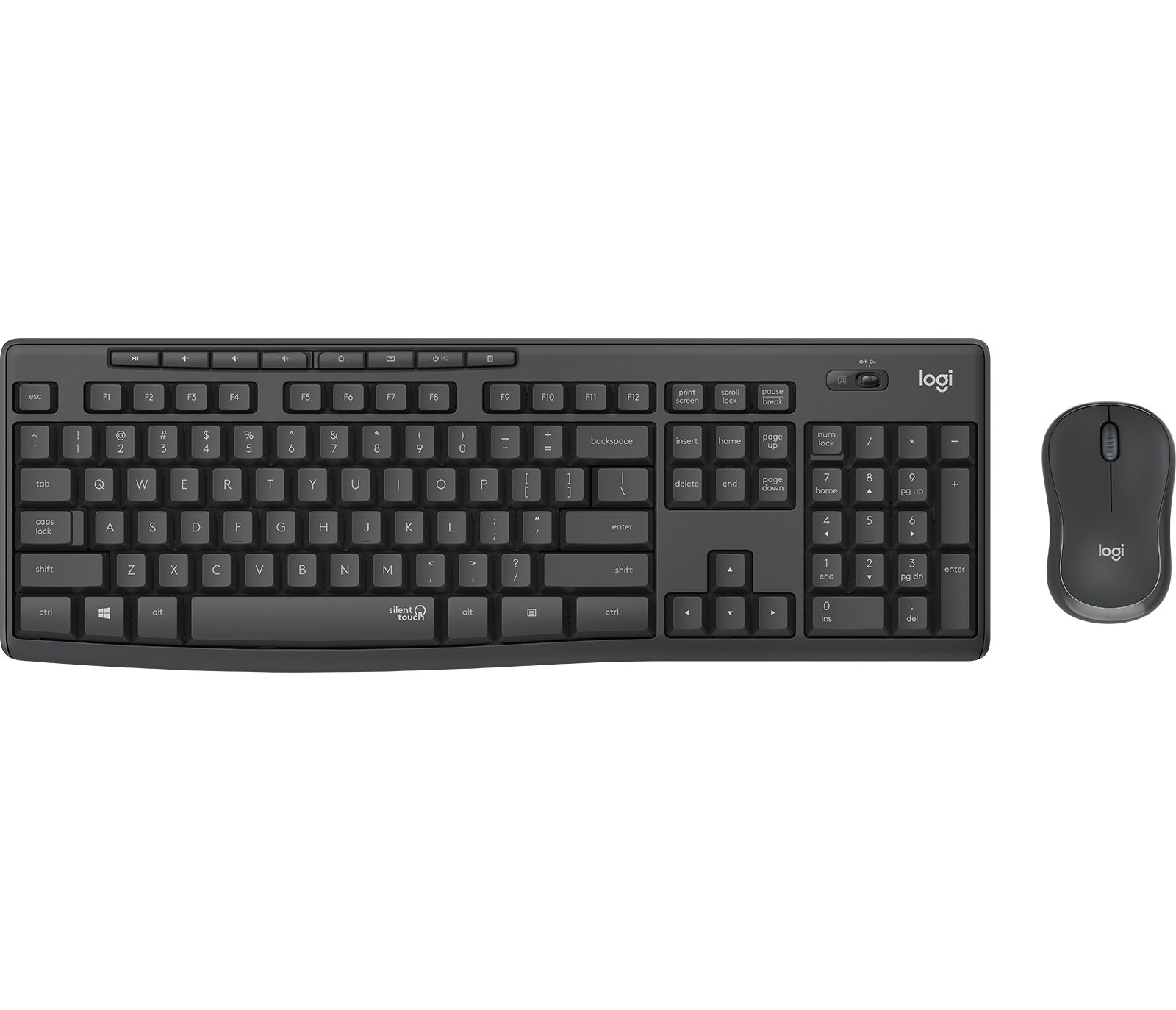 MK295 SILENT WIRELESS COMBO/GRAPHITE - CZE-SKY - INTNL