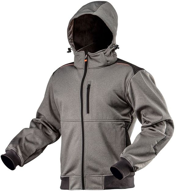 Softshell work jacket with detachable hood  size XL