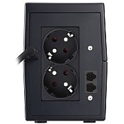 UPS PowerWalker VI 850 SHL, 850 VA, 480 W, cu management, line-interactive, 2x Schuko, 1x RJ45, 1x USB, 12.0V/9.0Ah LCD, Tower, Negru