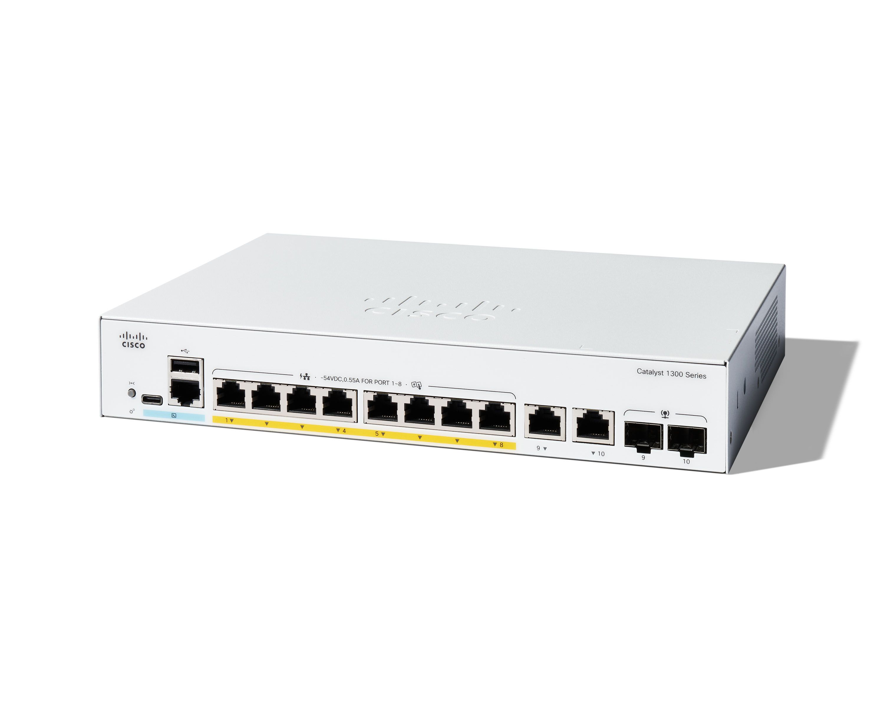 Switch Cisco C1300-8P-E-2G, 8 porturi 10/100/1000 Mbps
